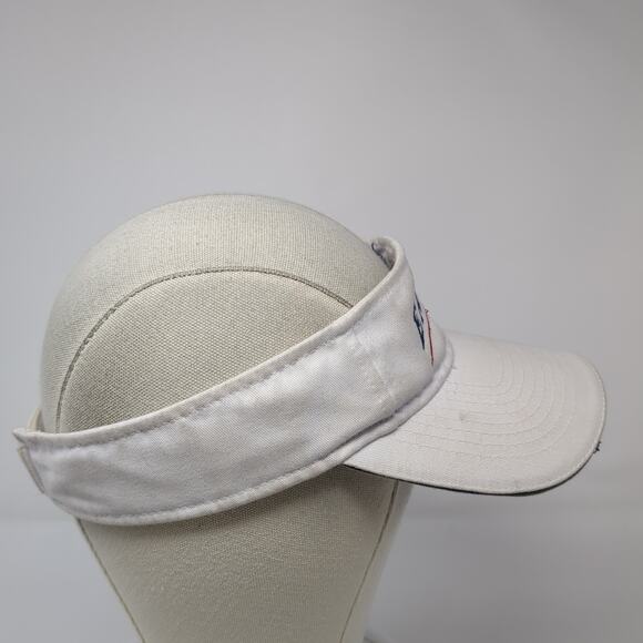 Eagles JCS Strapback Sun Visor Cap White OS Adjustable Embroidered Head Shots - Picture 5 of 9